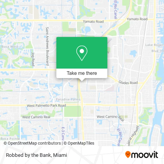 Robbed by the Bank map