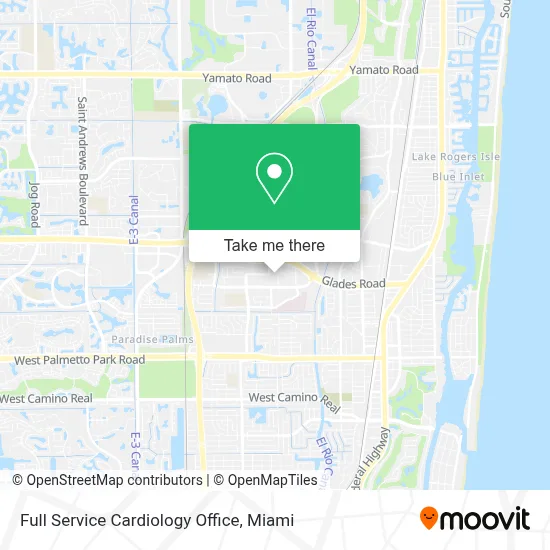 Full Service Cardiology Office map