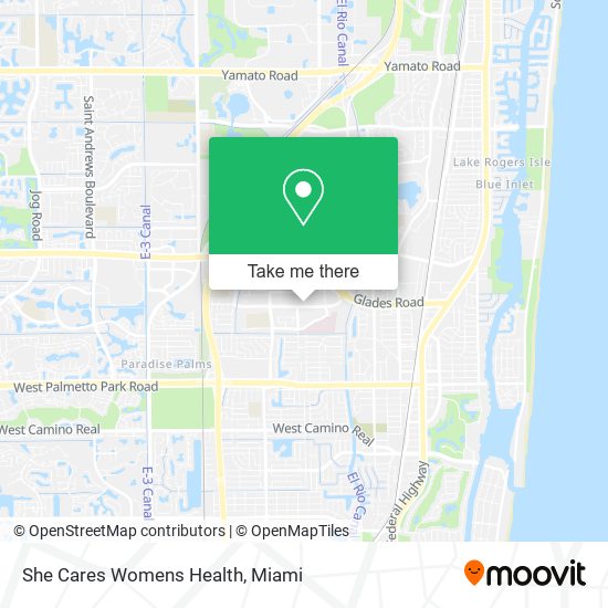 She Cares Womens Health map