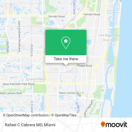 Rafael C Cabrera MD map