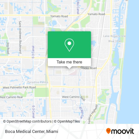 Boca Medical Center map