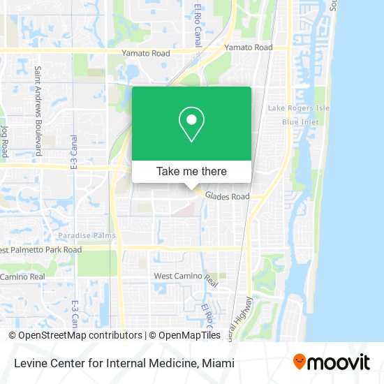 Mapa de Levine Center for Internal Medicine