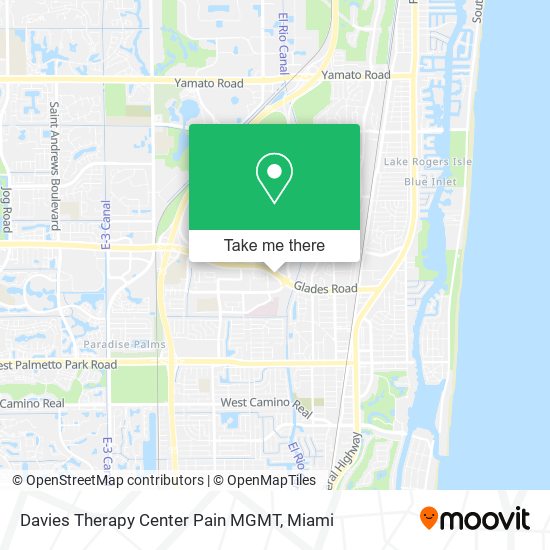 Mapa de Davies Therapy Center Pain MGMT