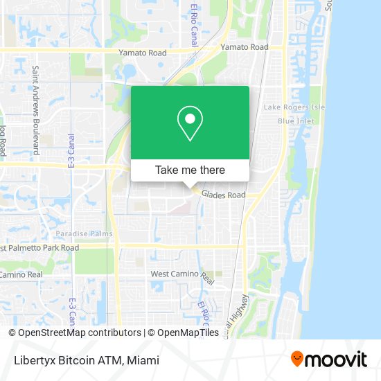 Mapa de Libertyx Bitcoin ATM