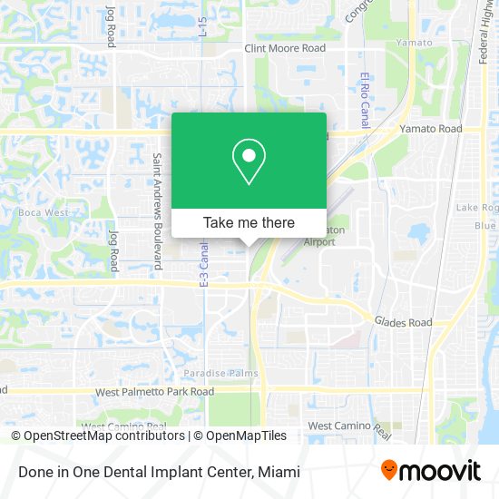Done in One Dental Implant Center map