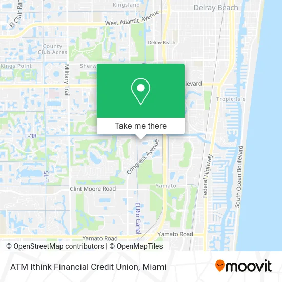 ATM Ithink Financial Credit Union map