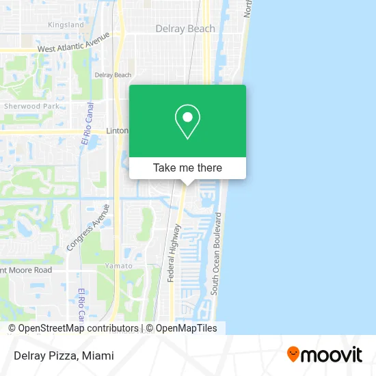 Delray Pizza map