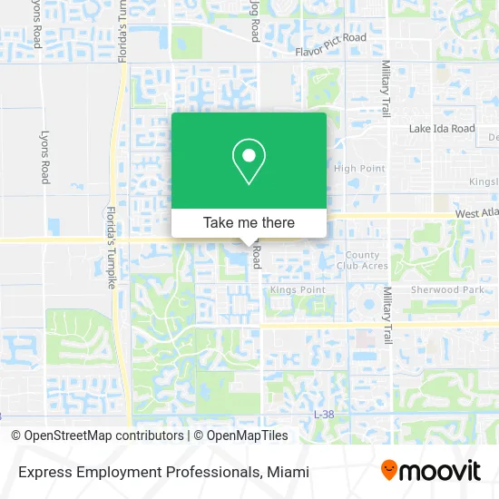 Express Employment Professionals map