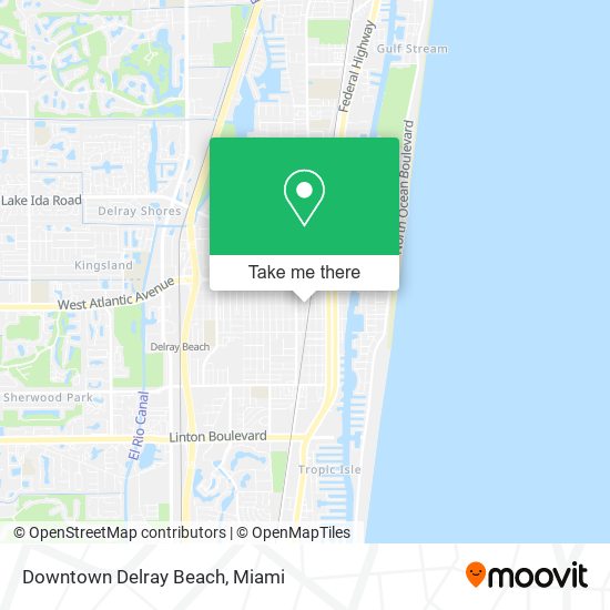 Downtown Delray Beach map