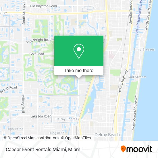 Caesar Event Rentals Miami map