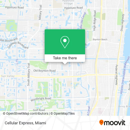 Cellular Express map