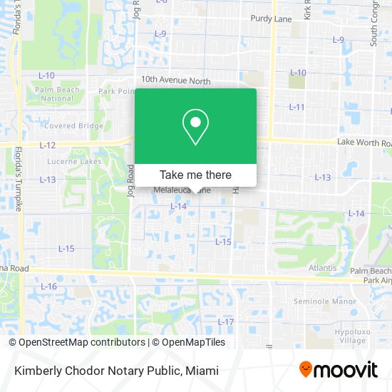 Mapa de Kimberly Chodor Notary Public