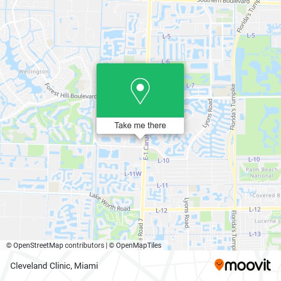Mapa de Cleveland Clinic
