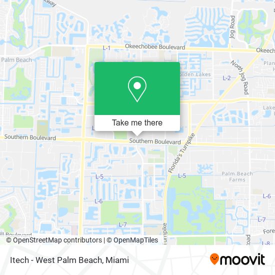 Mapa de Itech - West Palm Beach