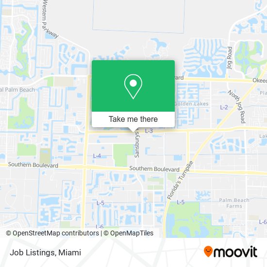 Job Listings map