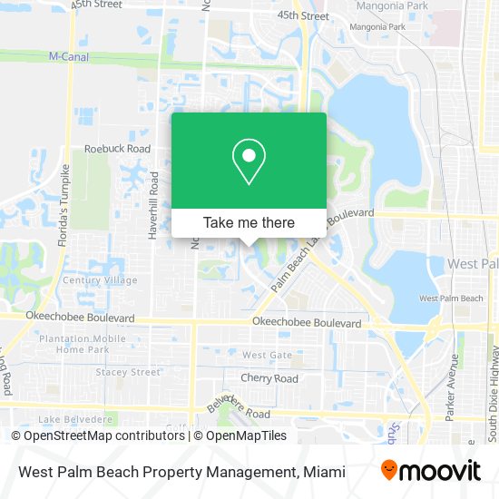 West Palm Beach Property Management map