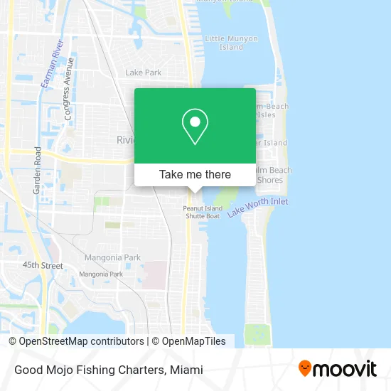 Good Mojo Fishing Charters map