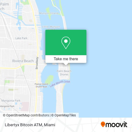 Mapa de Libertyx Bitcoin ATM