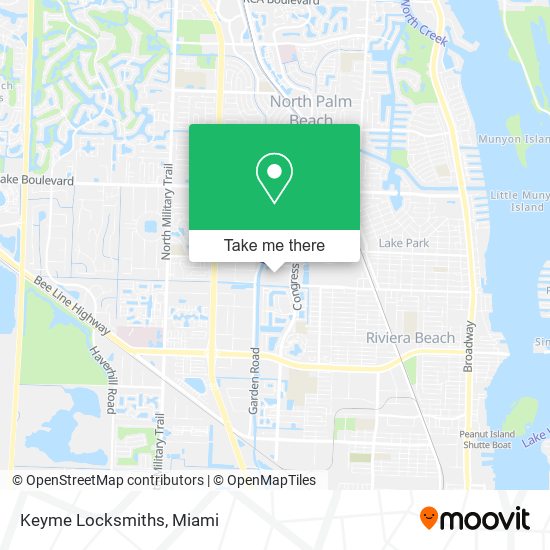 Keyme Locksmiths map