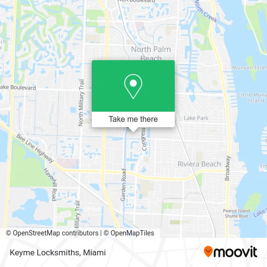 Keyme Locksmiths map