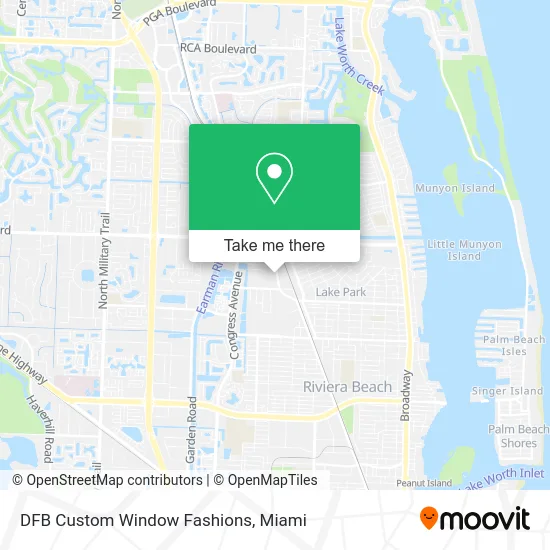 DFB Custom Window Fashions map