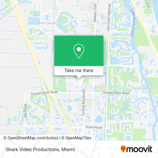 Shark Video Productions map