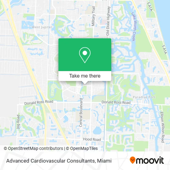 Advanced Cardiovascular Consultants map
