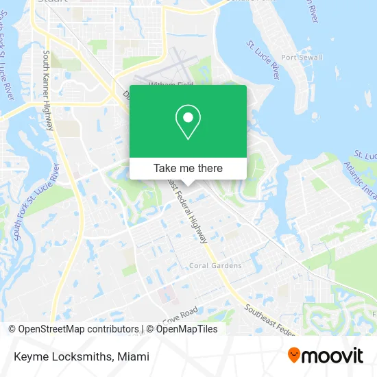 Keyme Locksmiths map