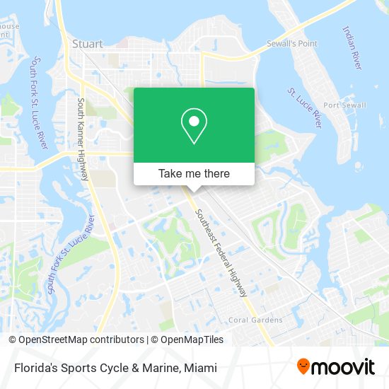 Mapa de Florida's Sports Cycle & Marine