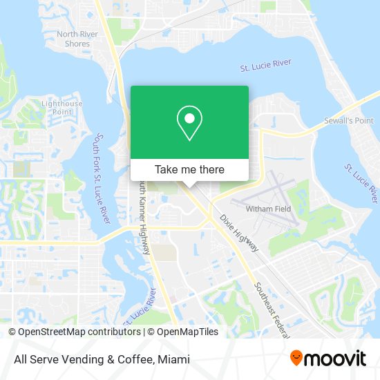 Mapa de All Serve Vending & Coffee