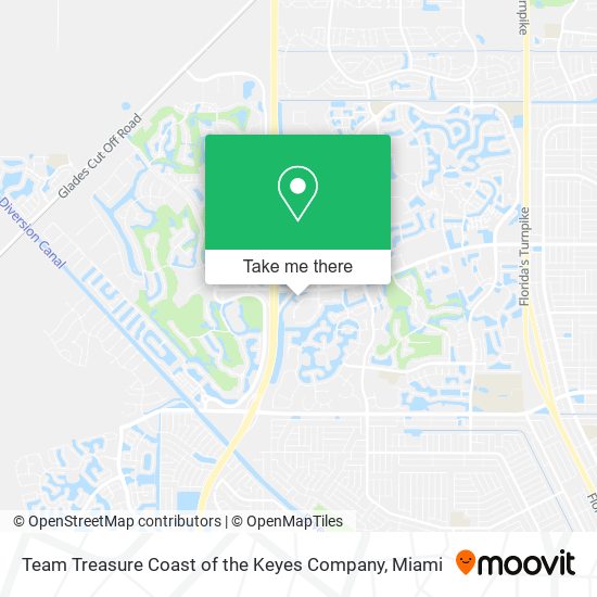Team Treasure Coast of the Keyes Company map