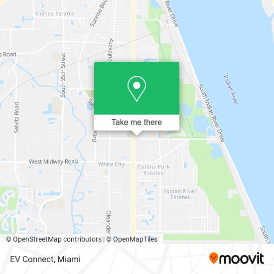 EV Connect map