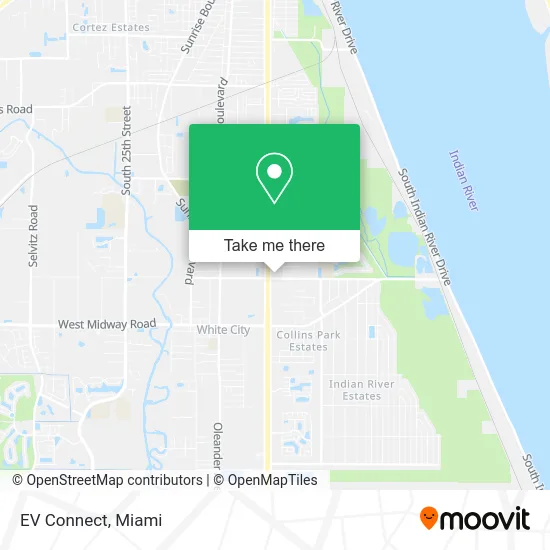 EV Connect map