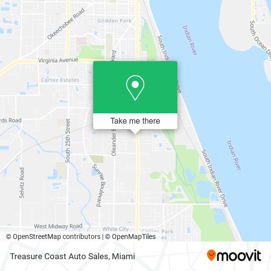 Treasure Coast Auto Sales map