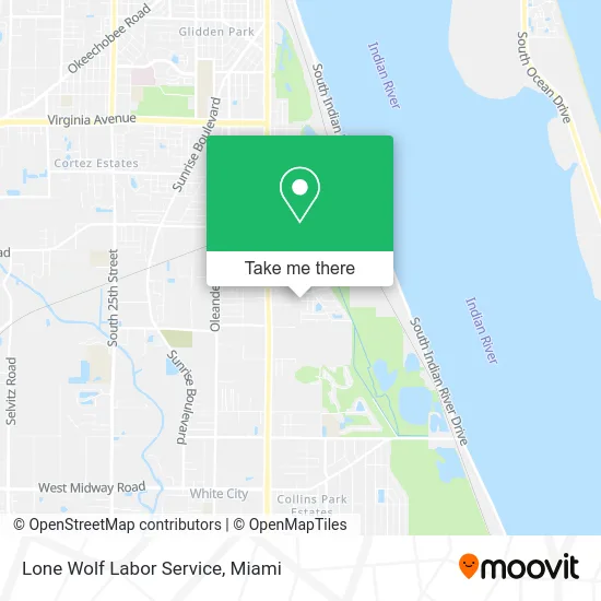 Lone Wolf Labor Service map