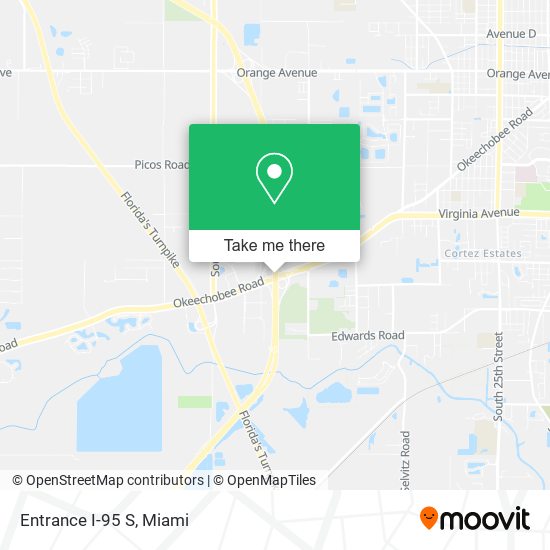 Mapa de Entrance I-95 S