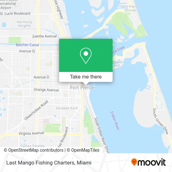 Last Mango Fishing Charters map