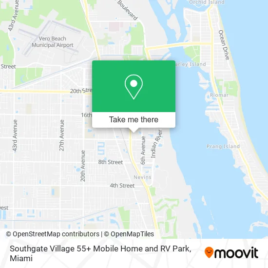 Southgate Village 55+ Mobile Home and RV Park map