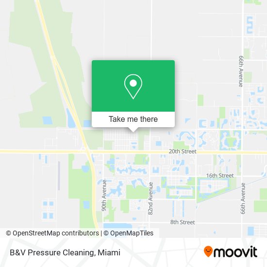 Mapa de B&V Pressure Cleaning