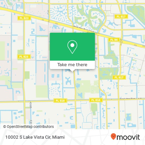 Mapa de 10002 S Lake Vista Cir