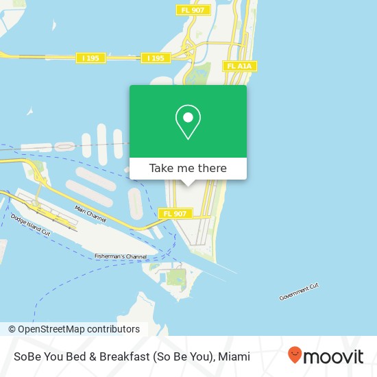 Mapa de SoBe You Bed & Breakfast (So Be You)