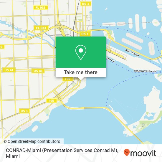 CONRAD-Miami (Presentation Services Conrad M) map