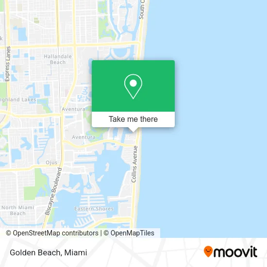 Golden Beach map