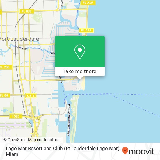 Mapa de Lago Mar Resort and Club (Ft Lauderdale Lago Mar)