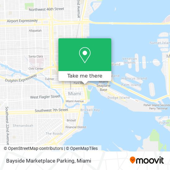 Bayside Marketplace Parking map