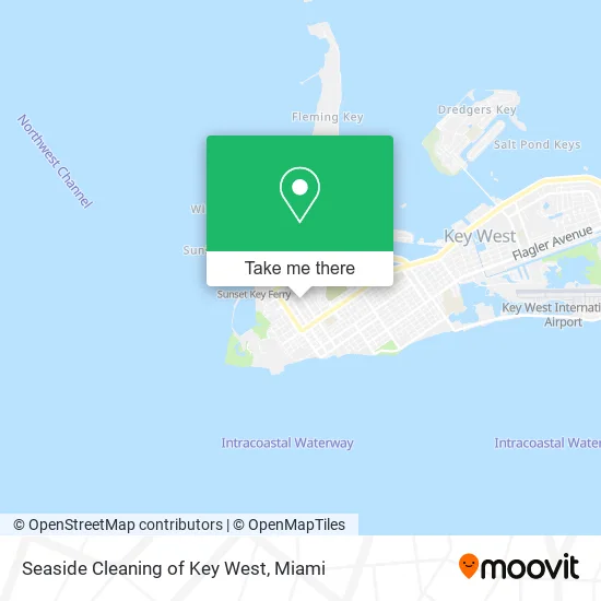 Seaside Cleaning of Key West map