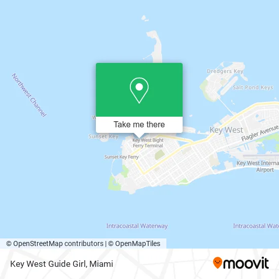 Key West Guide Girl map