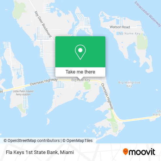 Fla Keys 1st State Bank map