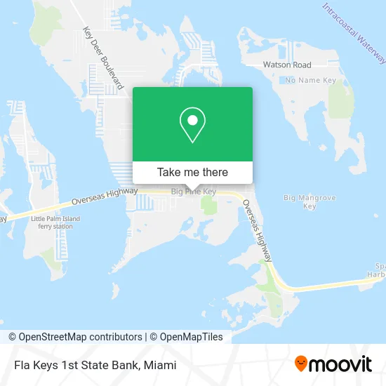 Fla Keys 1st State Bank map