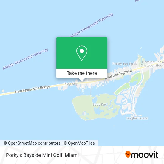 Porky's Bayside Mini Golf map